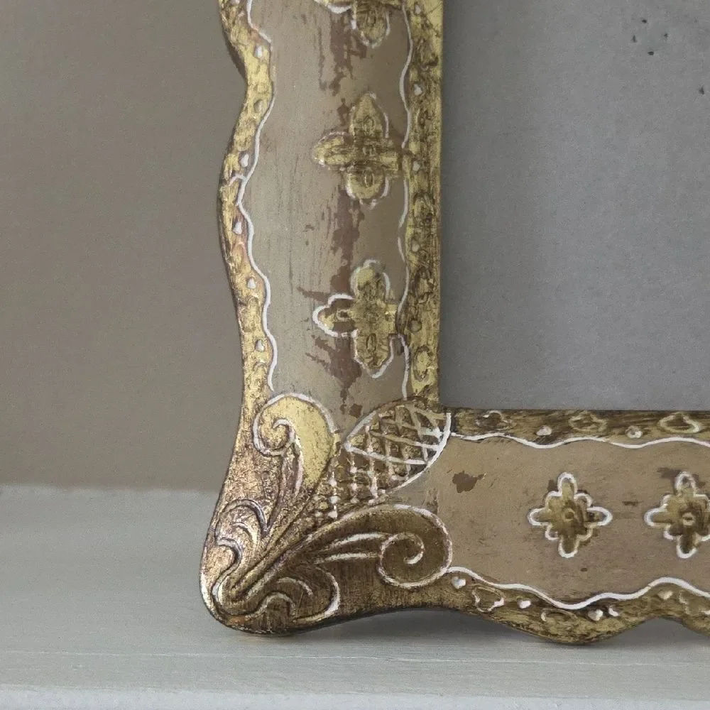 Elegant Gold and Brown Decorative Frame